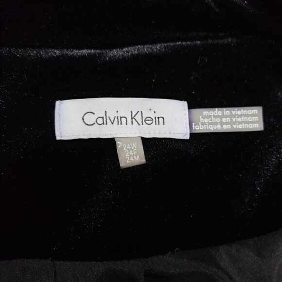 NWT Calvin Klein Womens Black Casual Velvet Blazer Size 24W - Picture 5 of 15